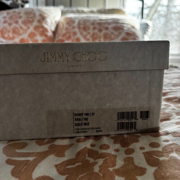 EUC Jimmy Choo Romy 100 Glitter Pumps - Picture 4 of 8